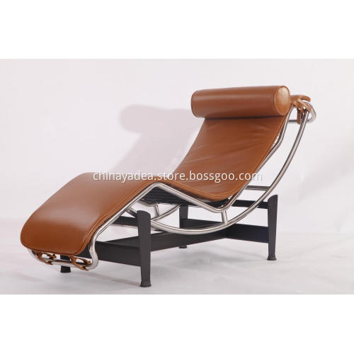Le Corbusier Leather LC4 Chaise Lounge Chair Replica